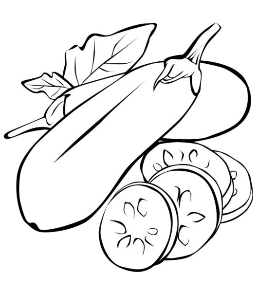 Кабачок раскраска для детей