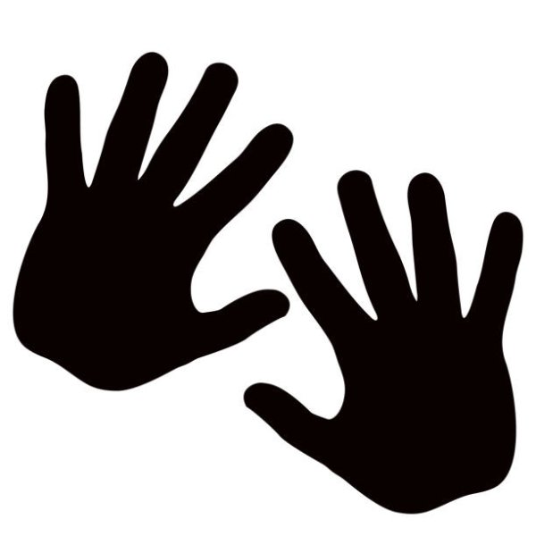 Детские ладошки силуэт