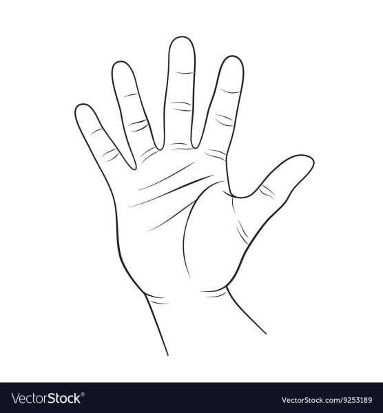 Ладонь контур