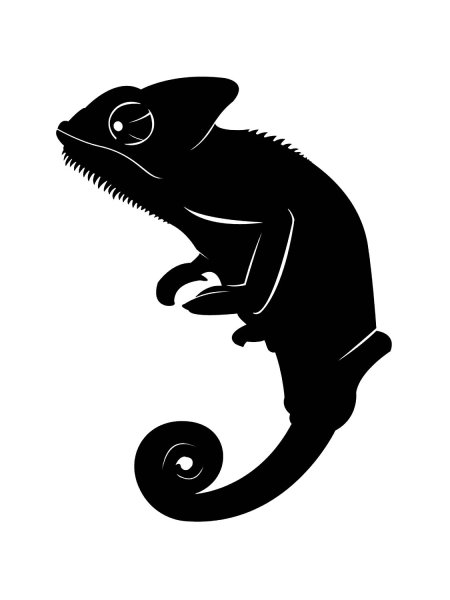 Хамелеон вектор