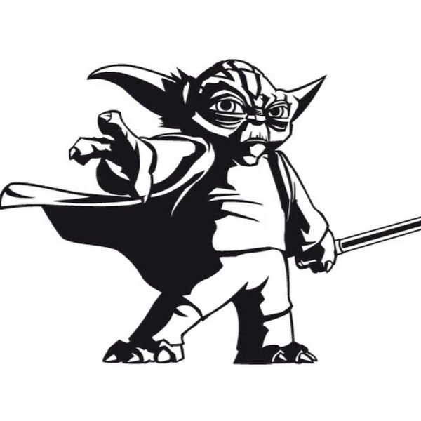 Йода трафарет