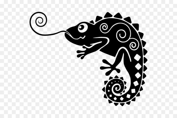 Стилизованный хамелеон