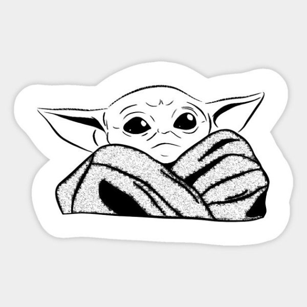 Малыш йода вектор