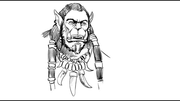 Раскраски варкрафт Тралл