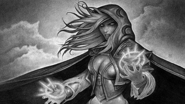 Джайна Праудмур черно белое