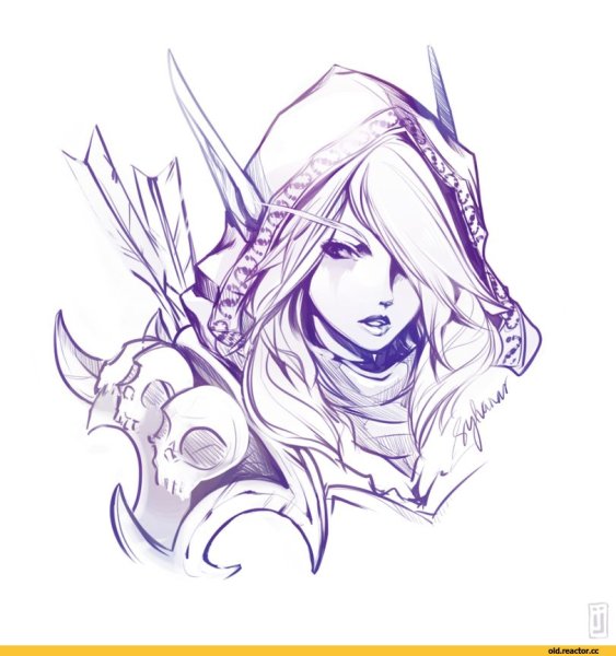 Сильвана Ветрокрылая черно белая