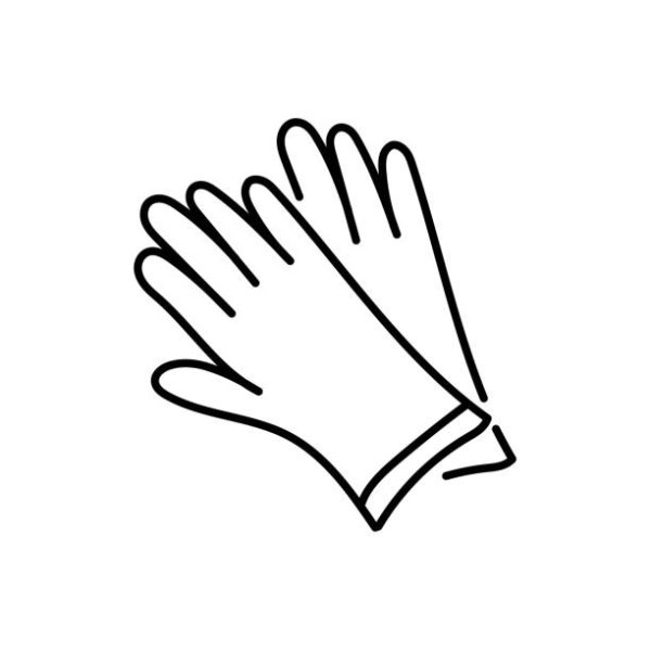 Перчатки трафарет