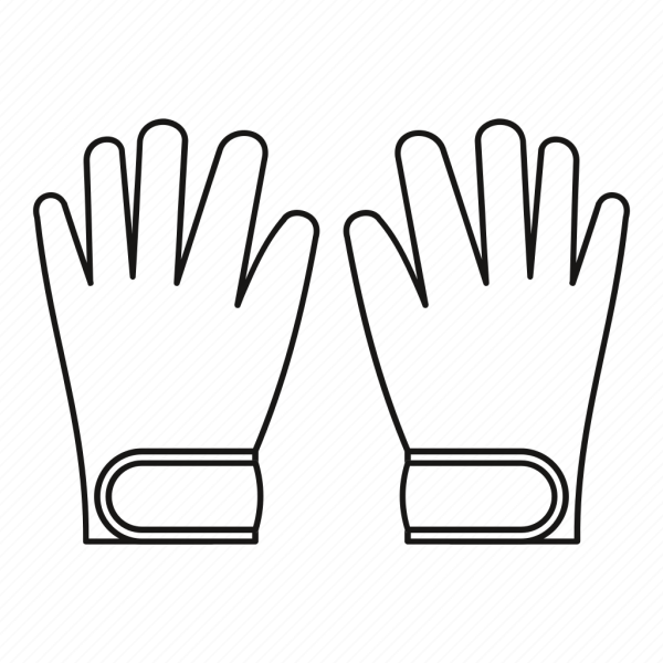 Перчатки раскраска для детей