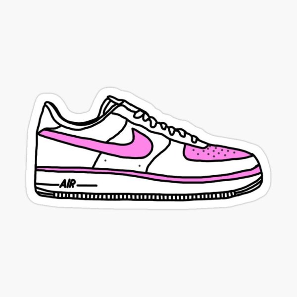 Nike Air Force 1 раскраска