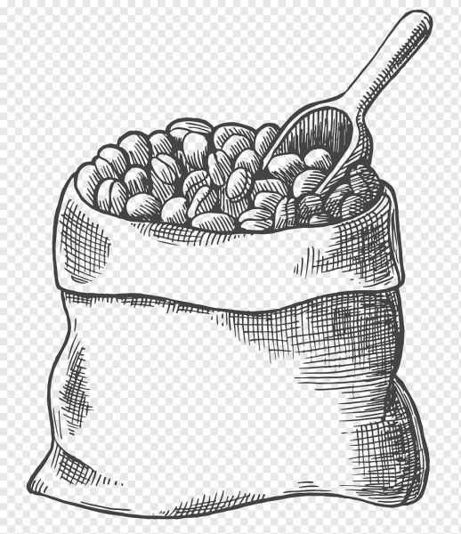 Мешок с зерном зарисовка