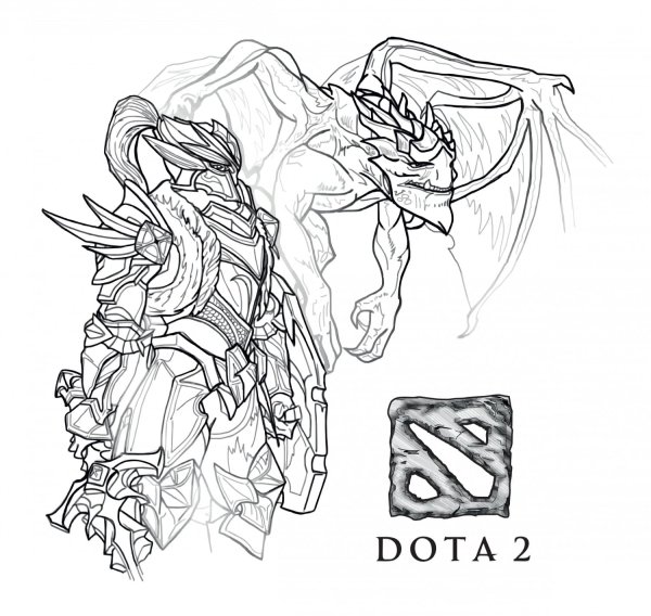 Dota 2 раскраска