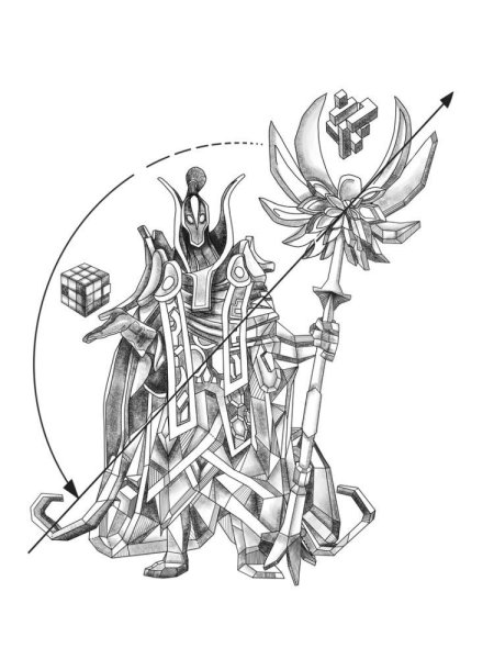 Эскизы персонажей дота 2