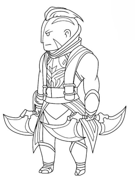 Персонажи дота 2 раскраска