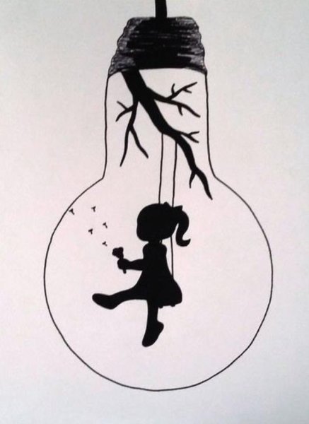 Рисунки для срисовки лёгкие черно белые