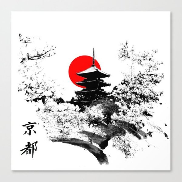 Японка рисунок