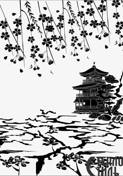 Силуэт гейши