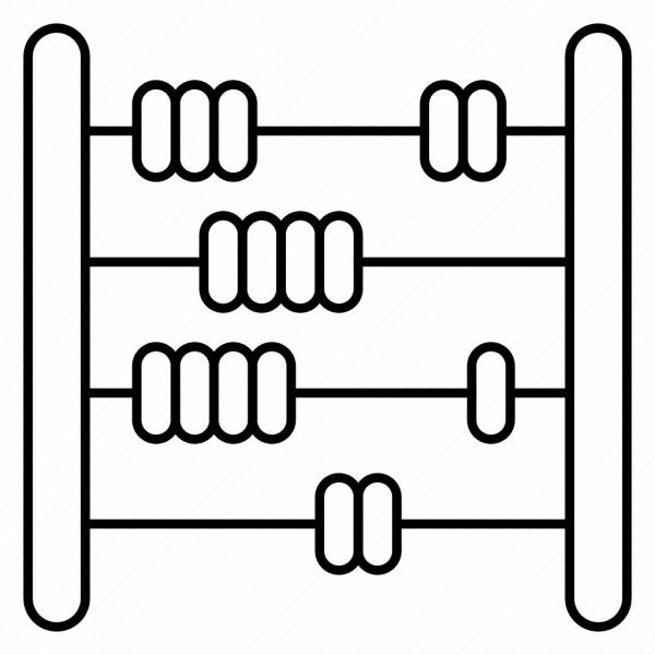 Счеты раскраска