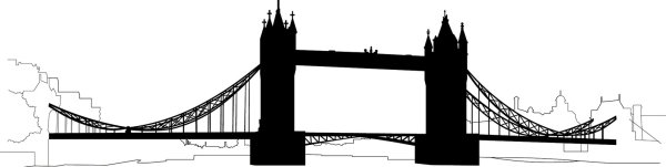 Бруклинский мост силуэт