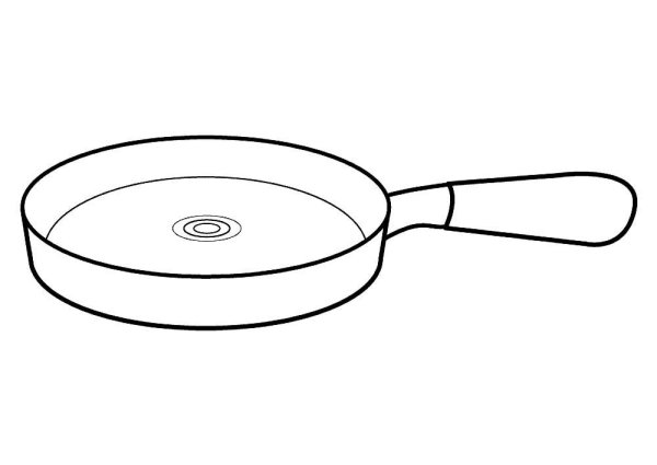 Сковородка раскраска