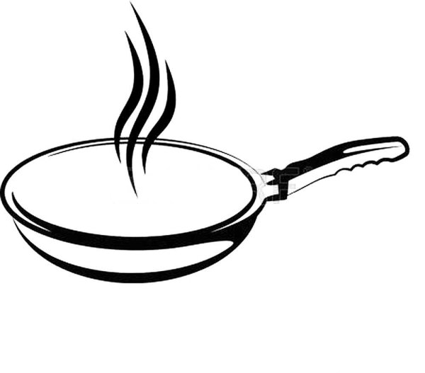 Кастрюля на прозрачном фоне для детей сковорода