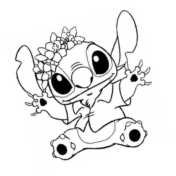 Стич раскраска