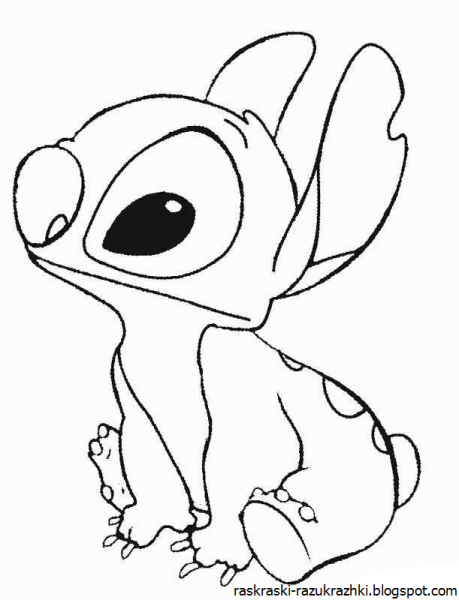 Раскраски Дисней Стич
