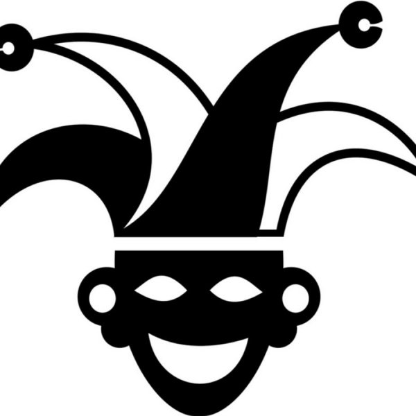 Шут черно белый