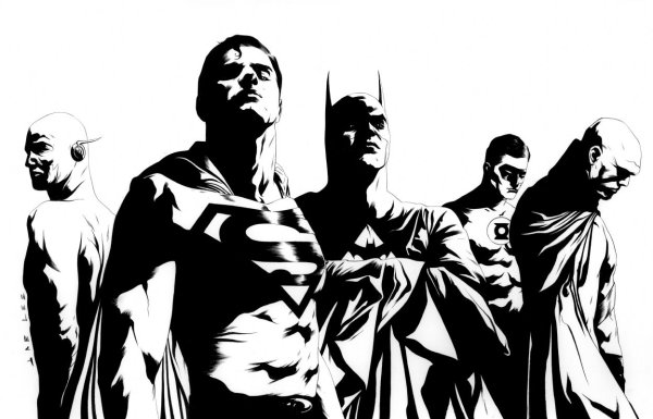 Комиксы Марвел чб