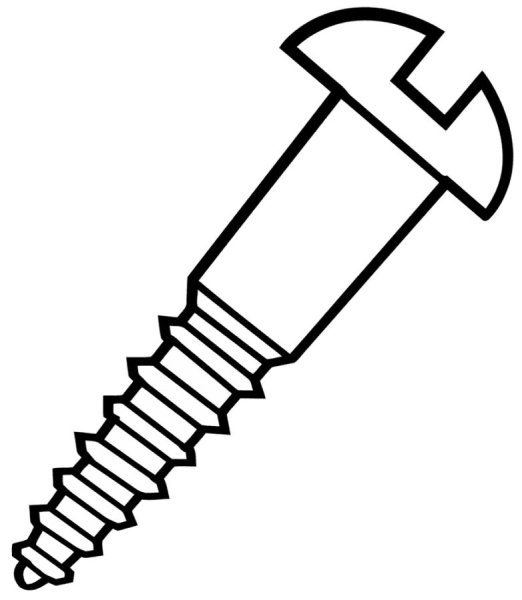 Раскраска шуруп