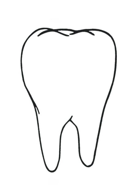 Зубы ребенка чб