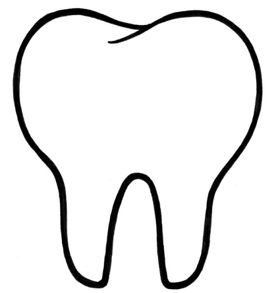 Трафарет зубов