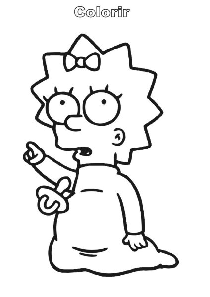 Лиза и барт симпсон эскиз