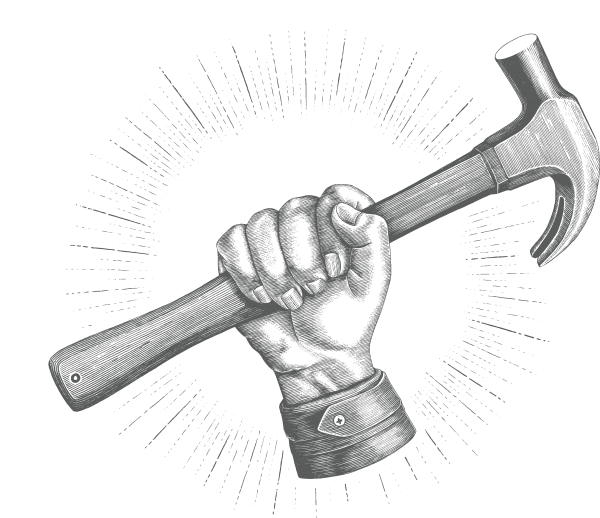 Рука с молотом