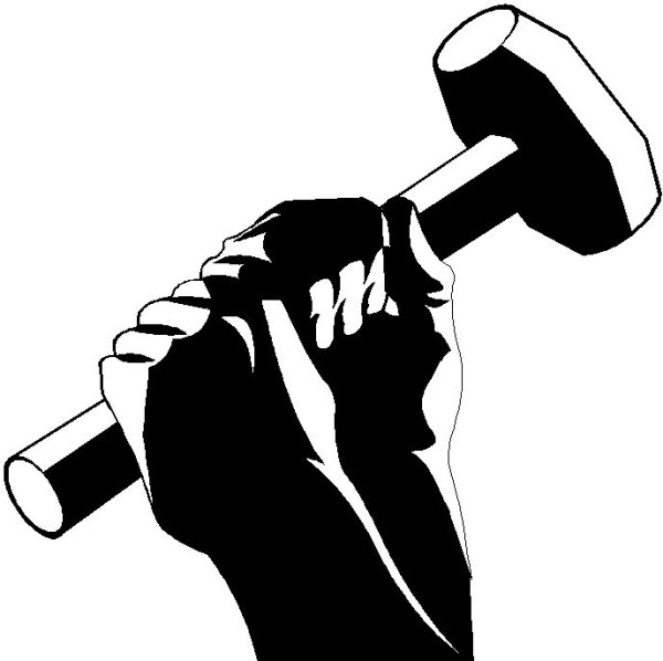 Кувалда в руках