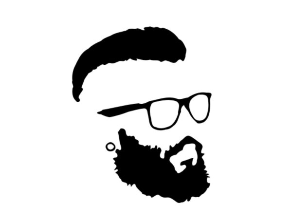 Силует мужчины в очках