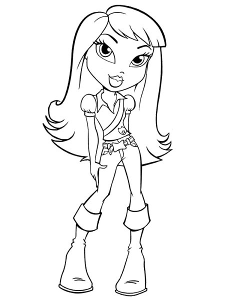 Раскраски братц Джейд