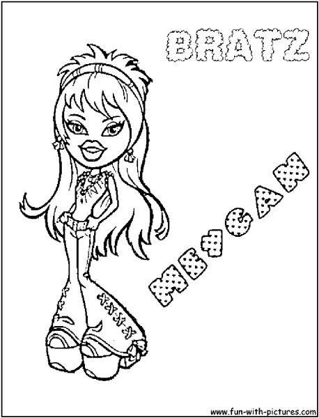 Братц логотип раскраска