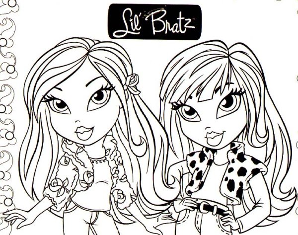 Раскраски для девочек Мокси и братц