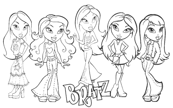 Братц карандашом