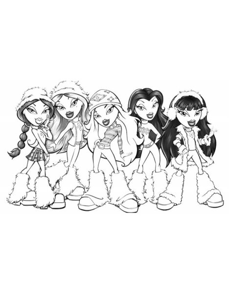 Раскраска Братз Джейд