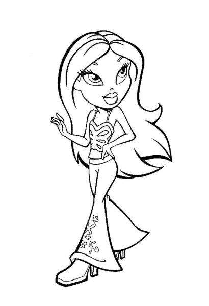 Раскраски для девочек братц