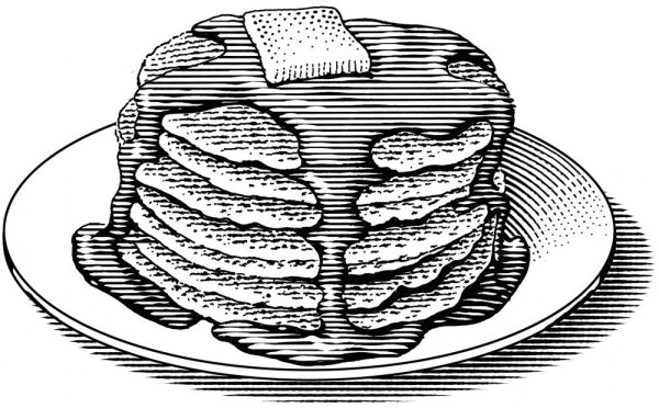 Блины рисунок