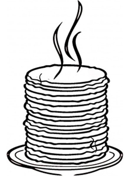 Масленица рисунок карандашом