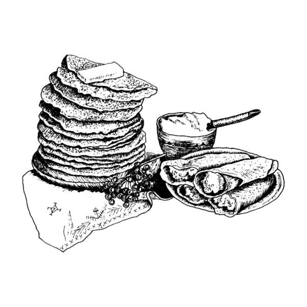 Блины эскиз