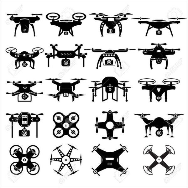 Квадрокоптер пиктограмма