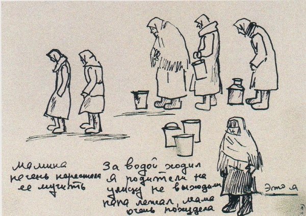 Гравюра блокадного Ленинграда