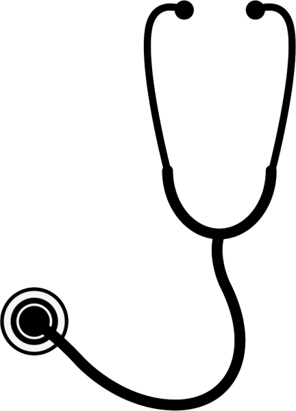Фонендоскоп трафарет