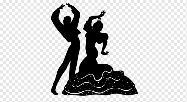 Фламенко силуэт