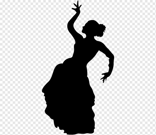 Танцовщица фламенко силуэт