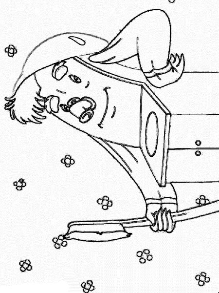 Чуковский Мойдодыр рисунок раскраска